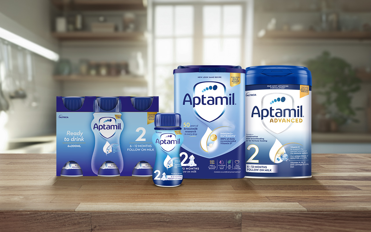 Aptamil 2 Follow On Milk Range | From 6+ Months | Aptamil IE